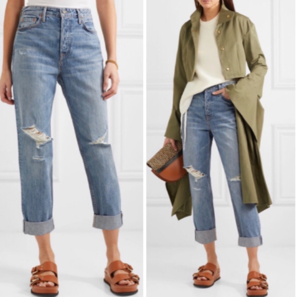 GRLFRND Devon high rise boyfriend jeans